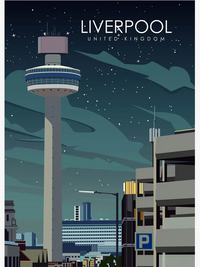 Famous travel poster wall art for interior decoration