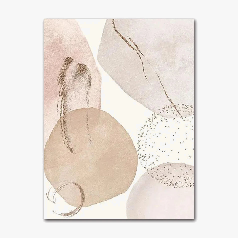 Abstract geometric print for modern wall decor