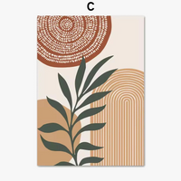 Boho abstract posters for modern wall decoration