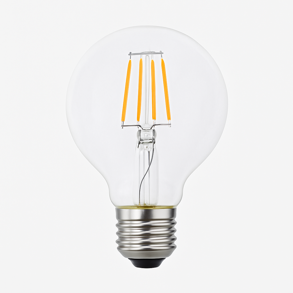 Edison incandescent filament globe E27 LED bulb
