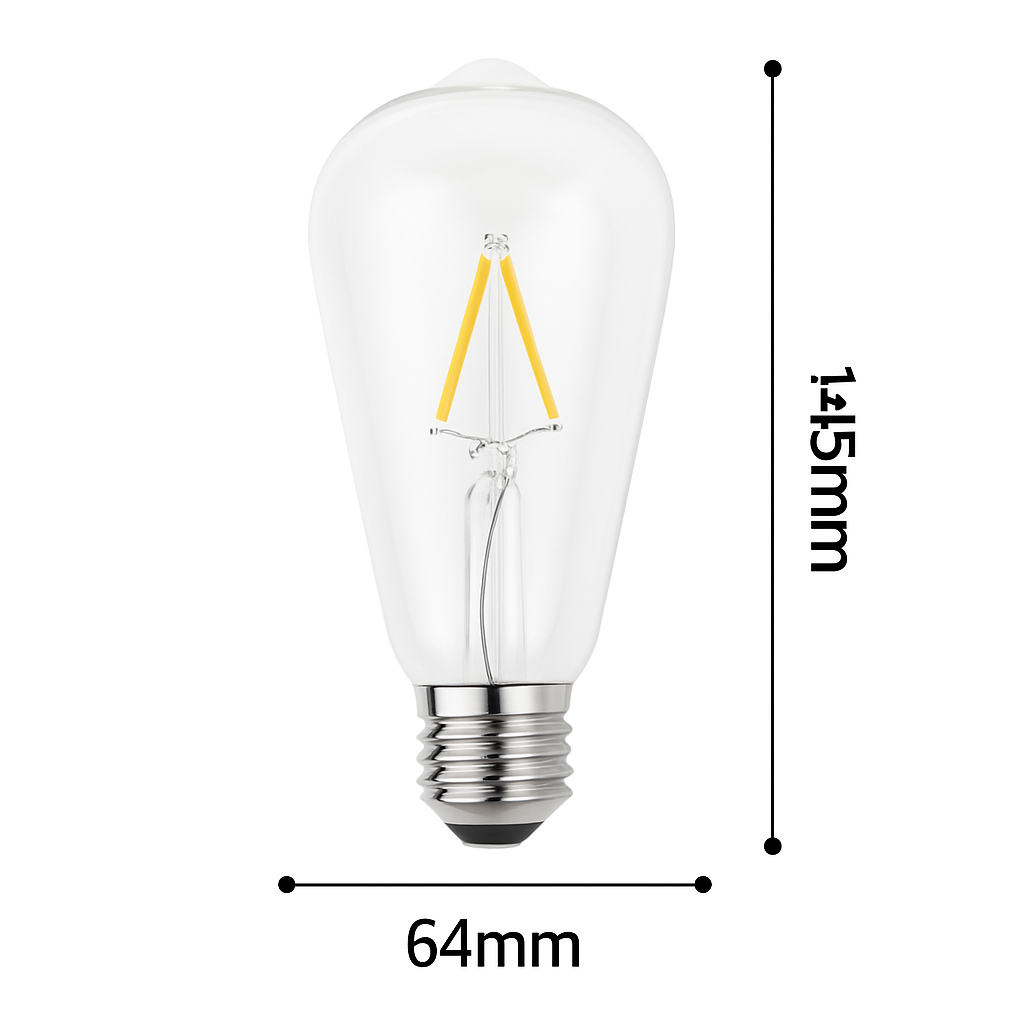 LED bulb E27 Edison incandescent filament