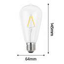 LED bulb E27 Edison incandescent filament