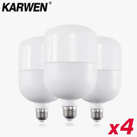 LED bulbs for indoor lighting set of four