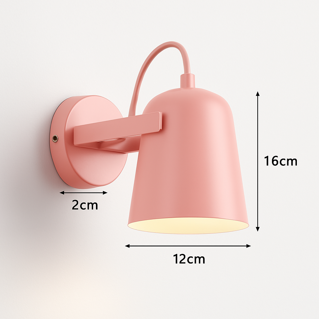Nordic adjustable LED bedside wall light