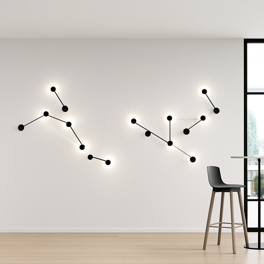 Artistic design LED wall light dots - vue 5 sur 9