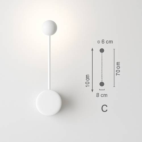 Foyer adjustable LED design wall light - vue 5 sur 10