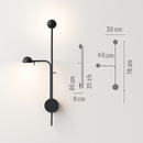 Foyer adjustable LED design wall light
