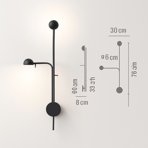 Foyer adjustable LED design wall light - vue 10 sur 10