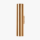 Gold cylindrical LED tube wall light