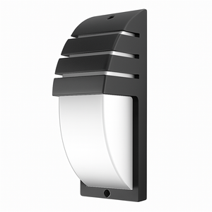 Outdoor LED wall light with rounded design