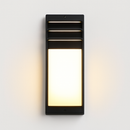 Outdoor LED wall light with rounded design