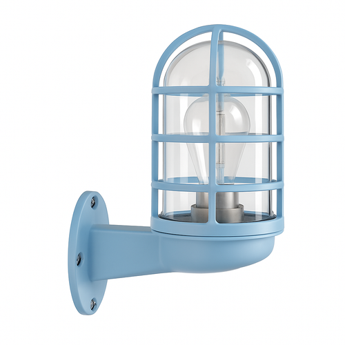 Outdoor colour LED wall light with cylindrical cages - vue 2 sur 6
