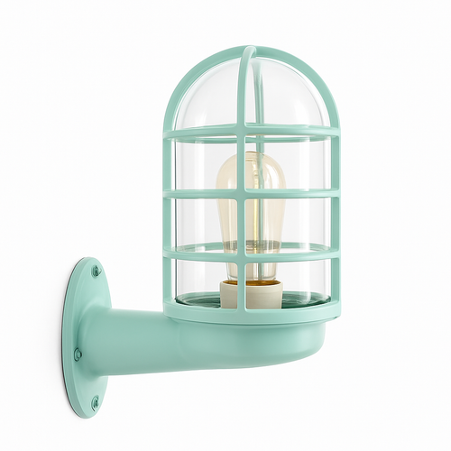 Outdoor colour LED wall light with cylindrical cages - vue 7 sur 6