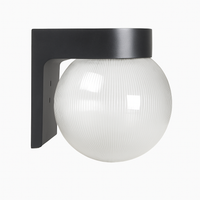 Outdoor LED wall light with base and acrylic globe