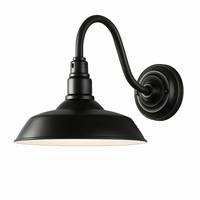 Vintage rustic LED outdoor wall light (black or brown)