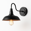 Vintage rustic LED outdoor wall light (black or brown)