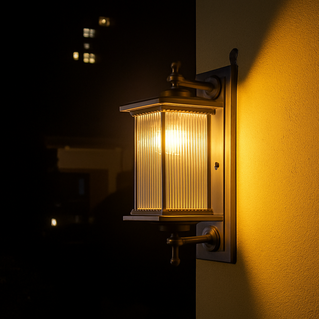 Waterproof outdoor wall light for garden and terrace