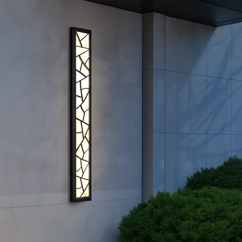 Large waterproof LED outdoor wall light IP65 aluminium garden and porch lamp