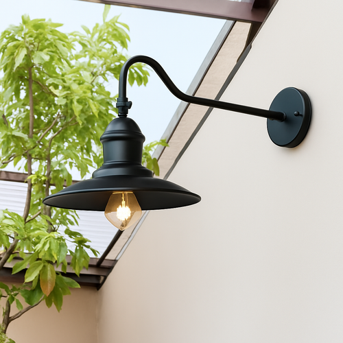 American industrial outdoor wall light - vue 3 sur 10