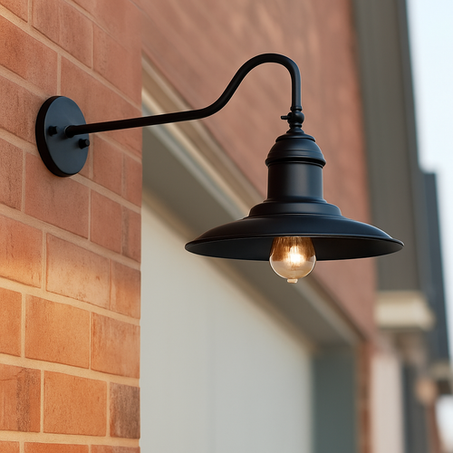 American industrial outdoor wall light - vue 4 sur 10