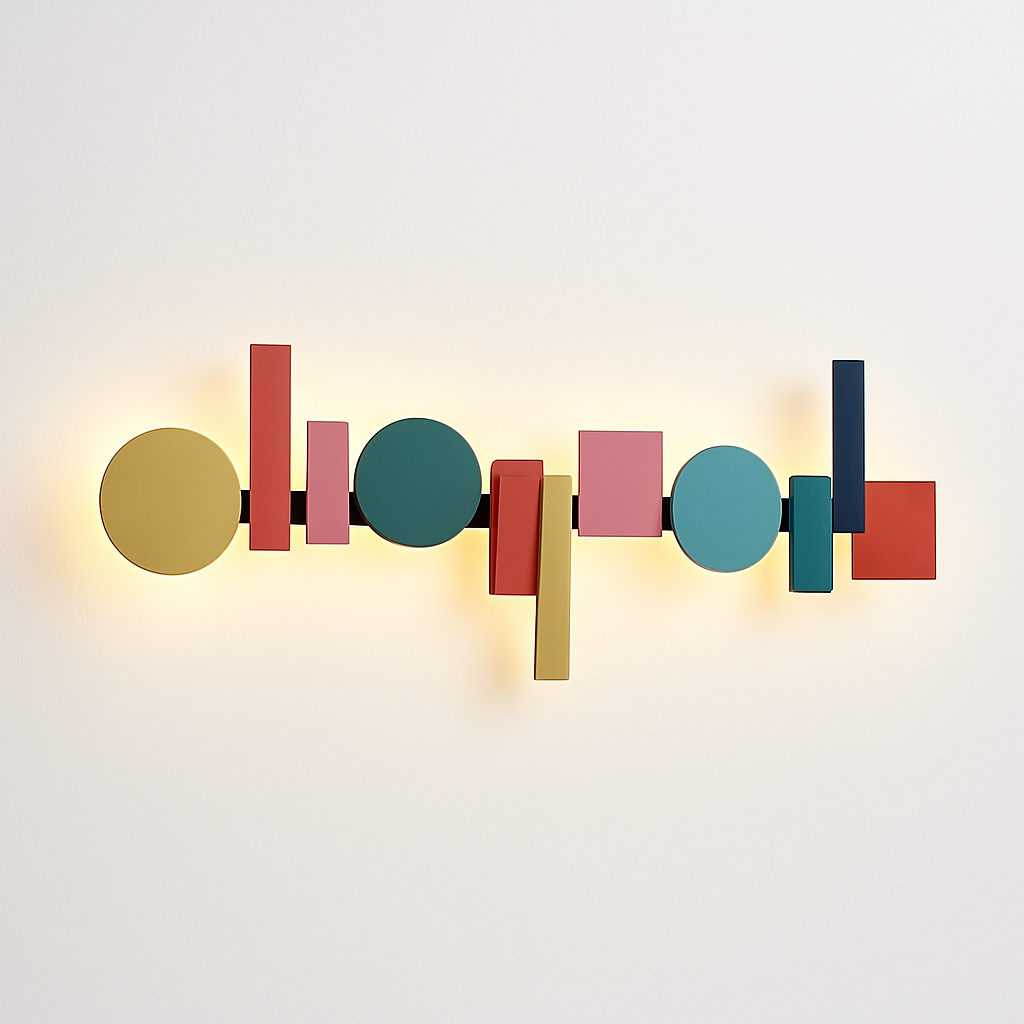 Colorful Nordic design LED wall light