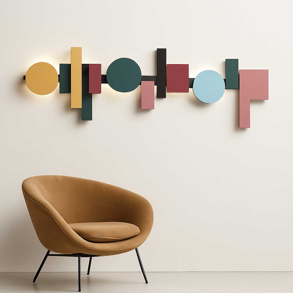 Colorful Nordic design LED wall light