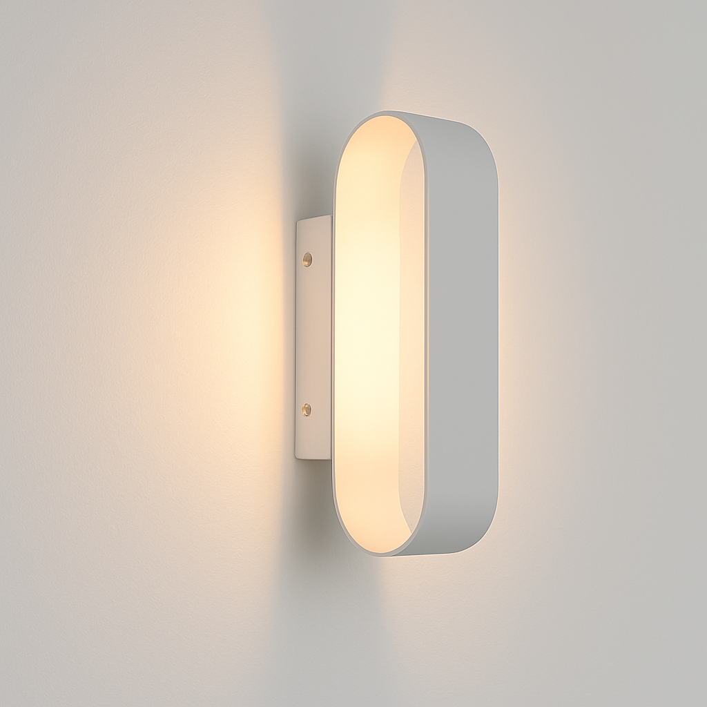 Aluminium LED wall light