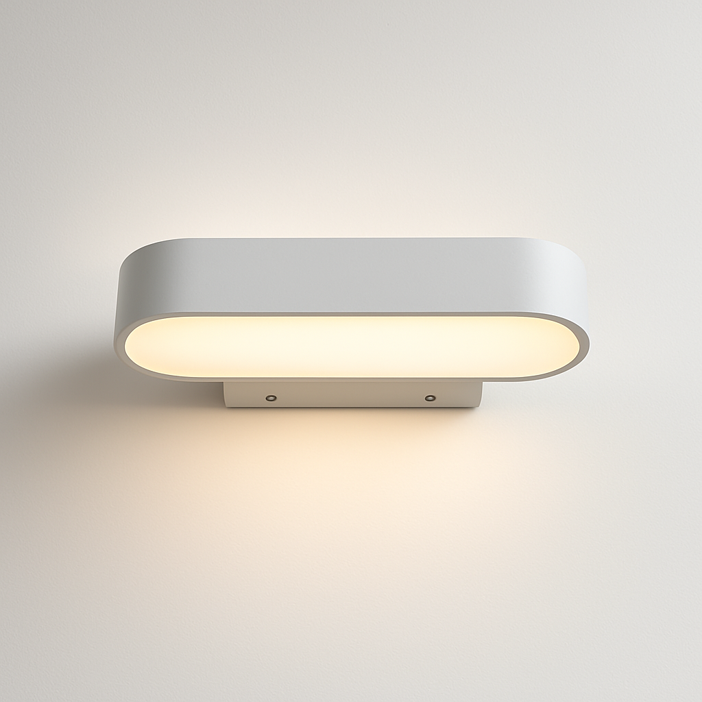 Aluminium LED wall light