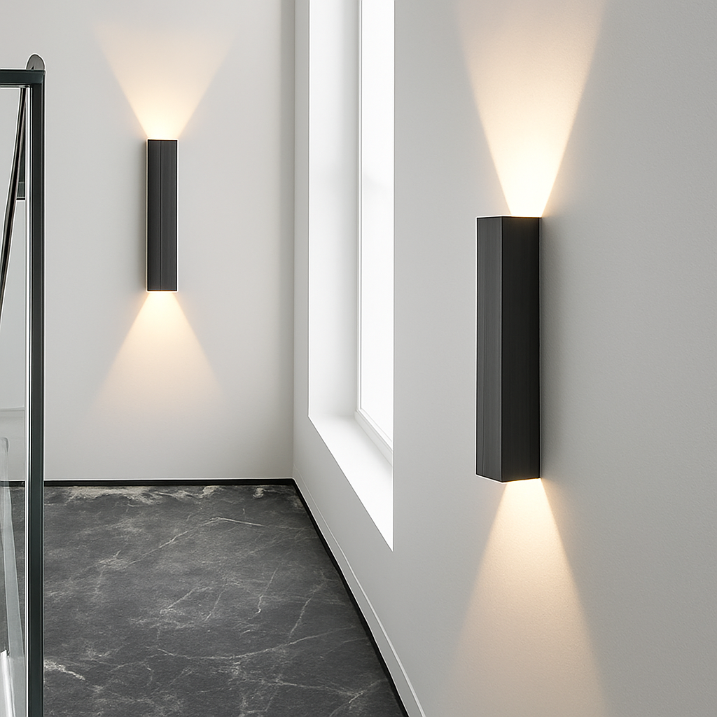 Modern indoor aluminium LED wall light for bedroom, living room, hallway, corridor, and home decoration