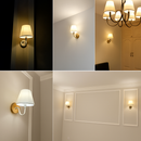 Modern LED fabric wall light