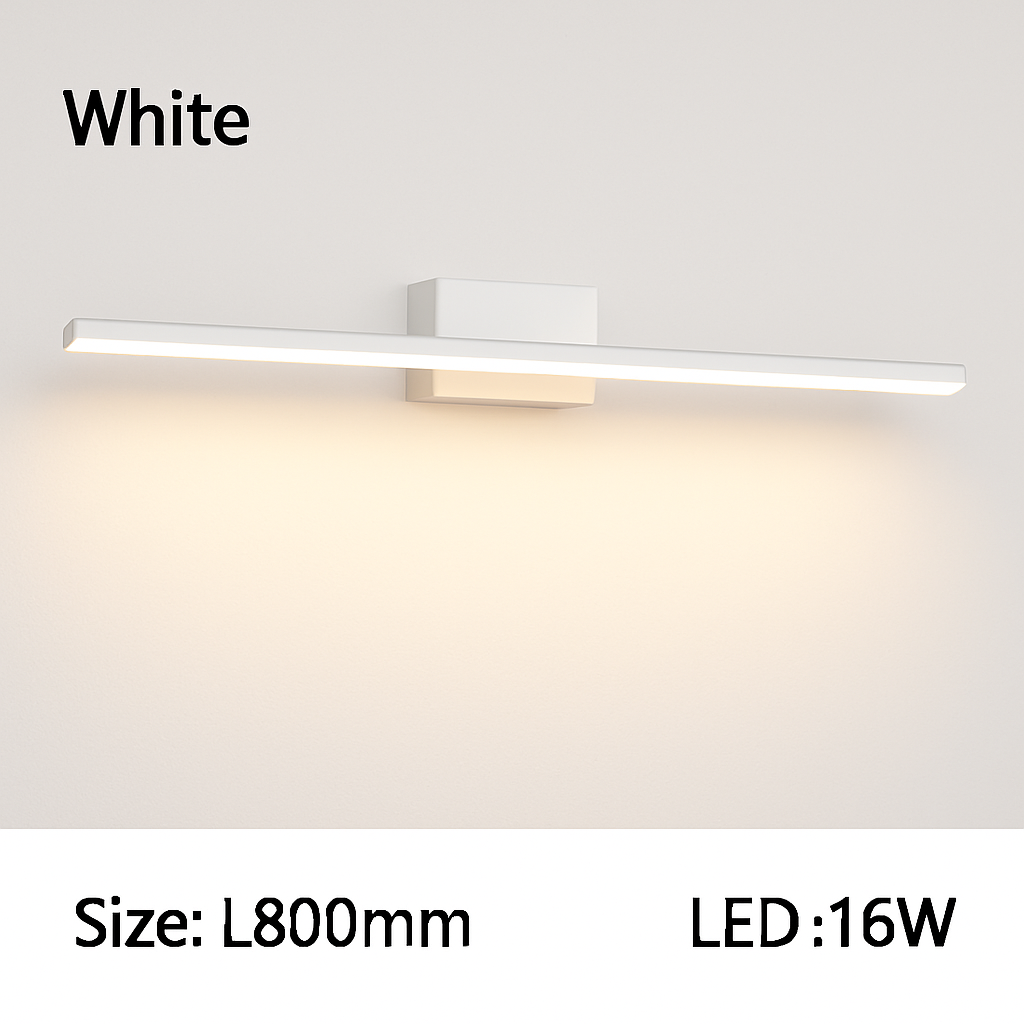 Rectangular bathroom mirror LED wall light cabinet - vue 16 sur 19