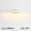 Rectangular bathroom mirror LED wall light cabinet