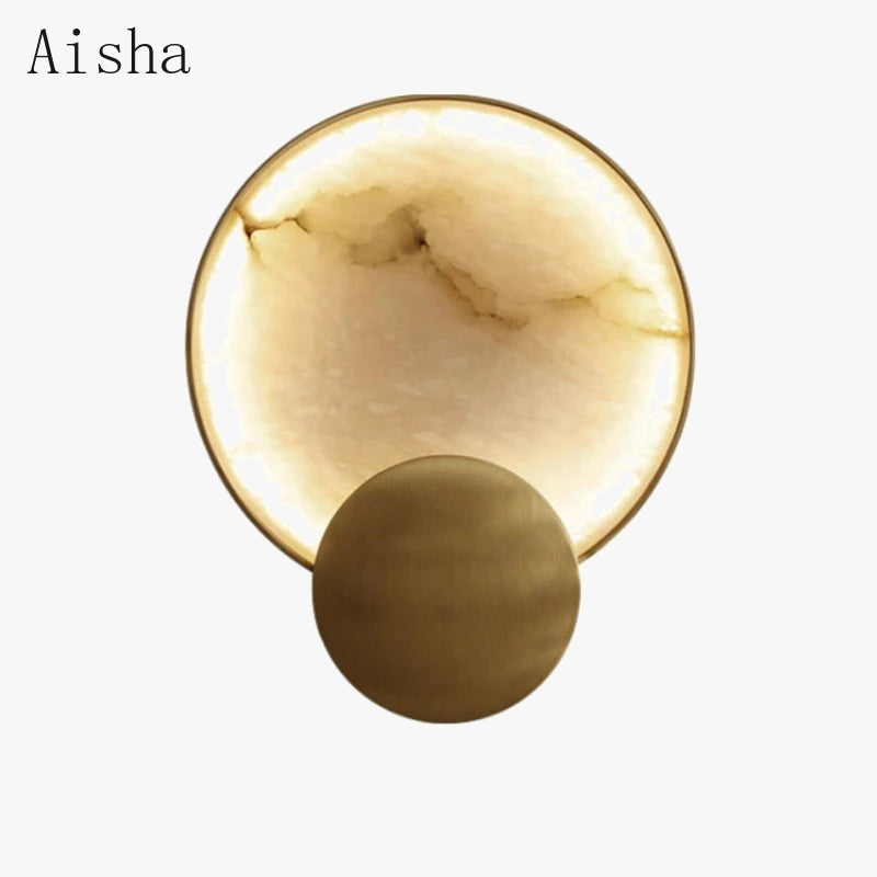 Modern marble wall light with decorative LED luxury lighting