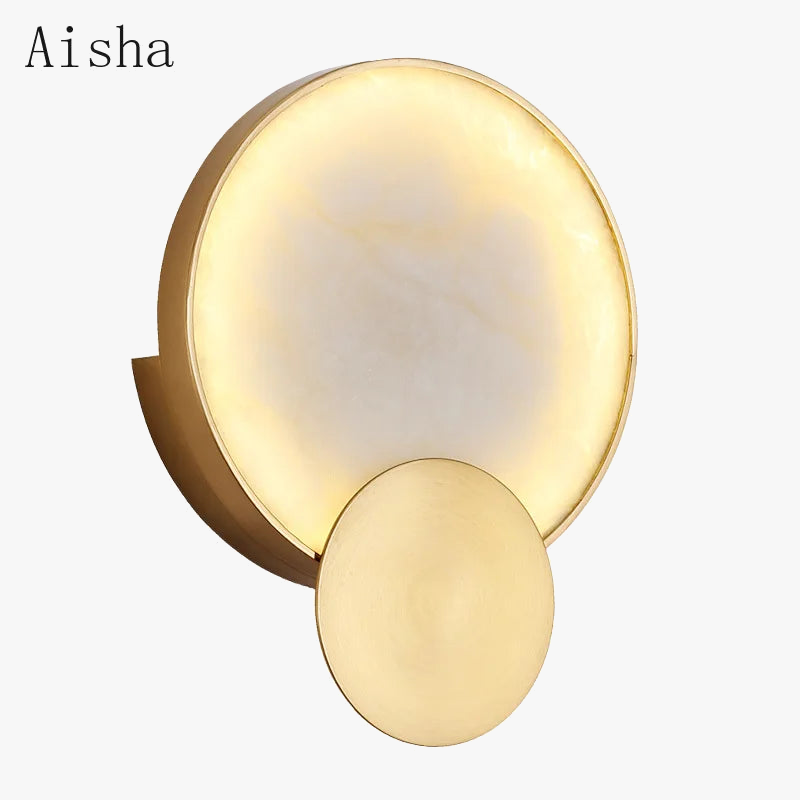 Modern marble wall light with decorative LED luxury lighting