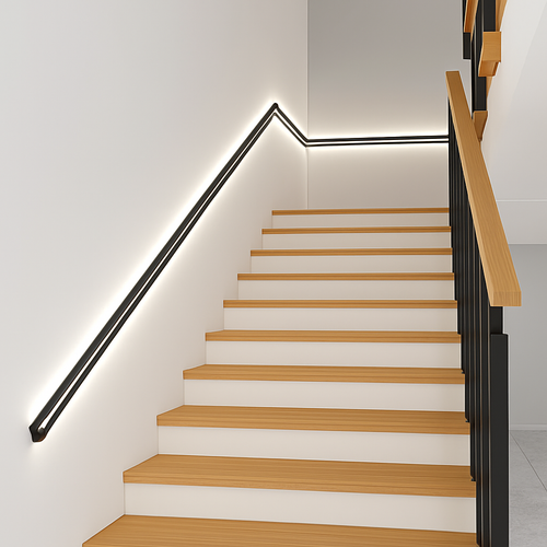 Surface mounted long arm wall light decorative simple lighting - vue 3 sur 8