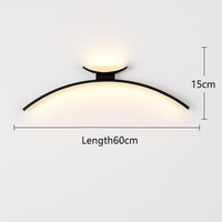 Minimalist LED arc wall light