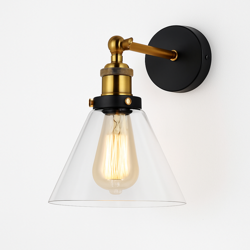 Wall light with glass shade - vue 9 sur 19