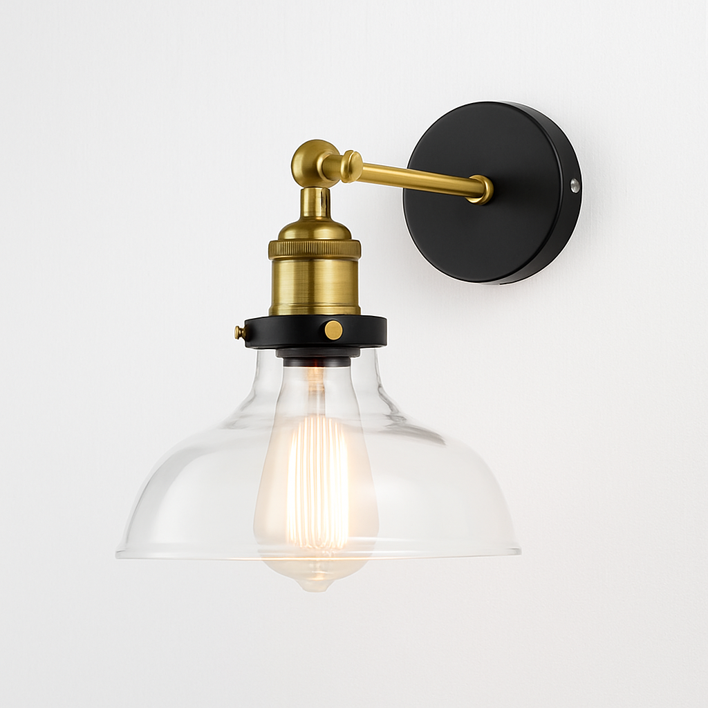 Wall light with glass shade - vue 10 sur 19