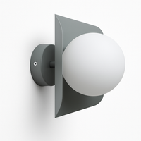 Applique murale avec boule blanche Morden Minimalist à LED (de couleurs)