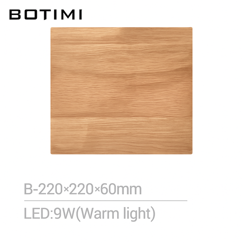 Applique murale carrée en bois naturel - vue 11 sur 10