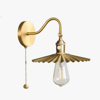 Modern adjustable copper LED wall light