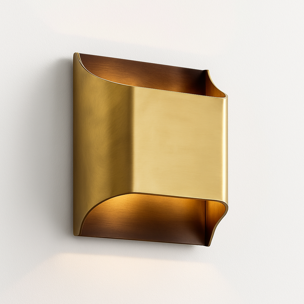 Luxury copper wall light modern hotel corridor LED lamp for living room bedroom bedside background