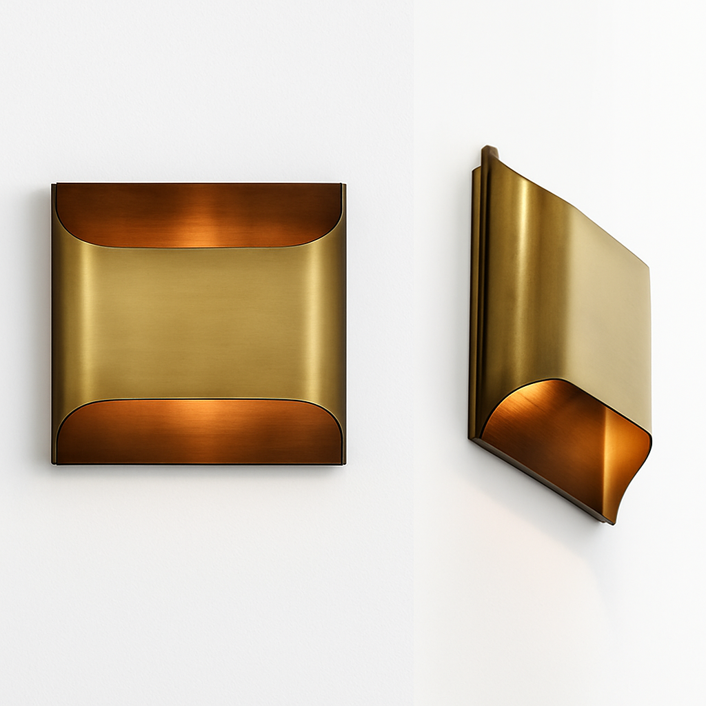 Luxury copper wall light modern hotel corridor LED lamp for living room bedroom bedside background