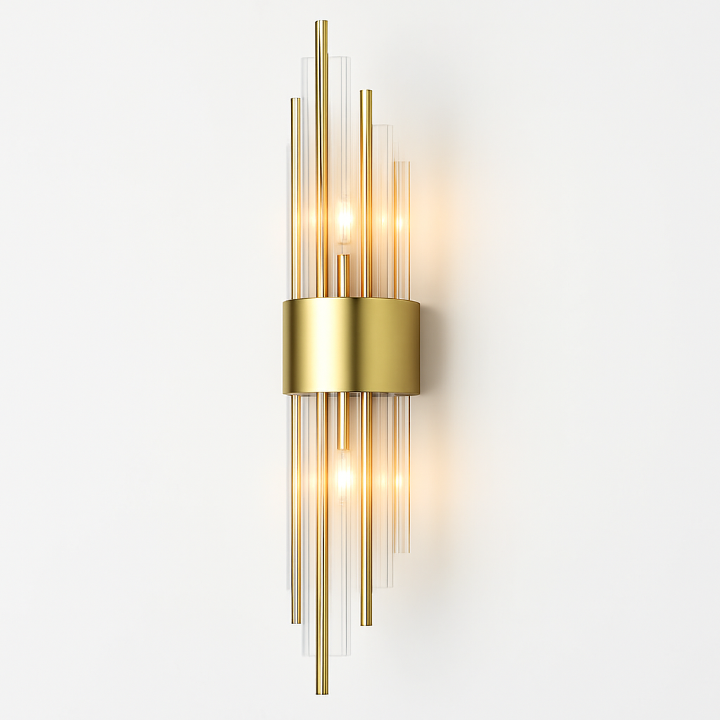 Modern luxury LED gold wall light
