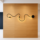 Art deco LED designer wall light