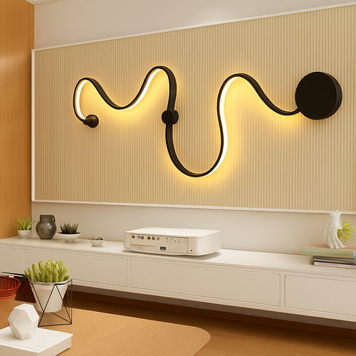 Art deco LED designer wall light - vue 7 sur 16