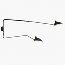 Retro style adjustable LED wall light swing