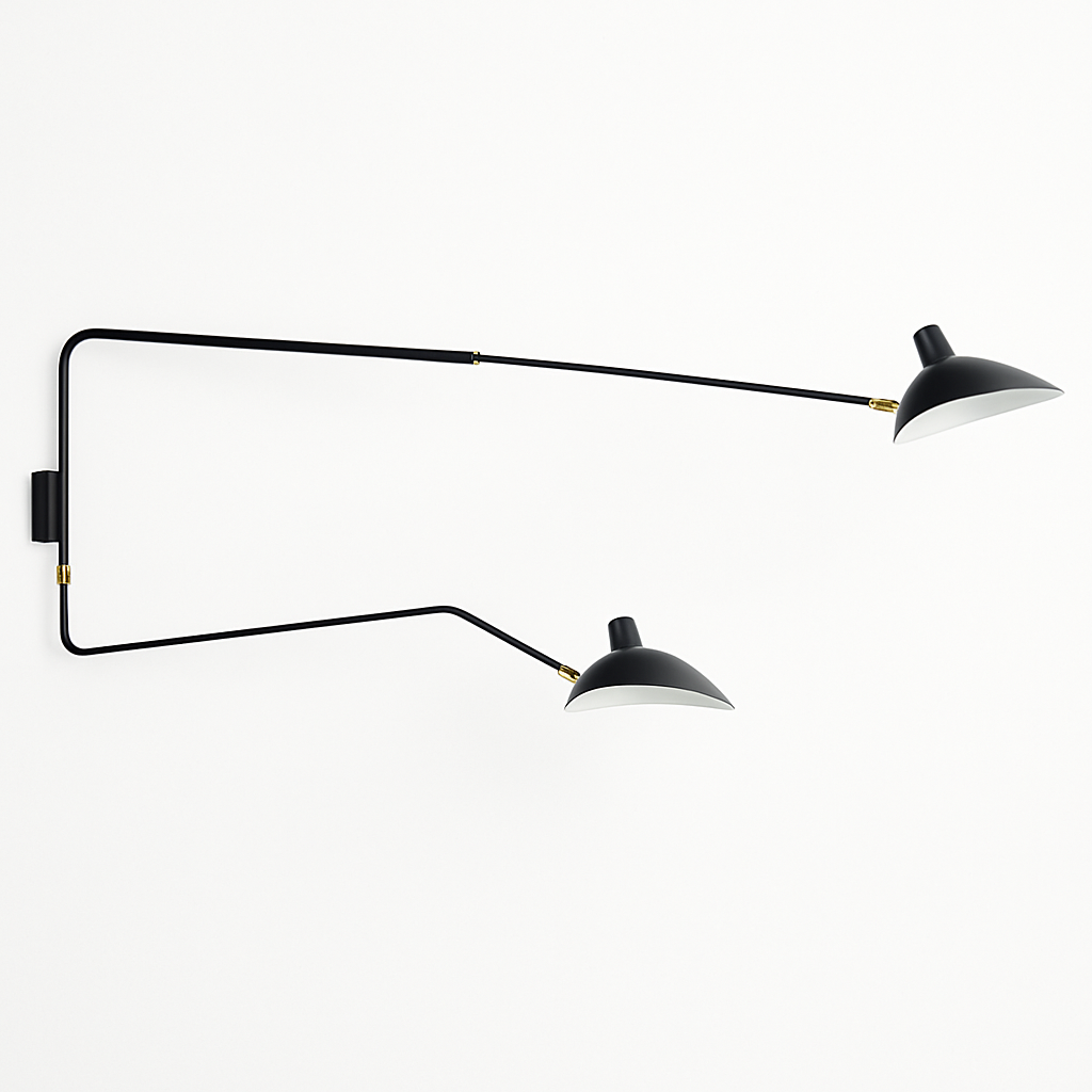 Retro style adjustable LED wall light swing - vue 11 sur 13