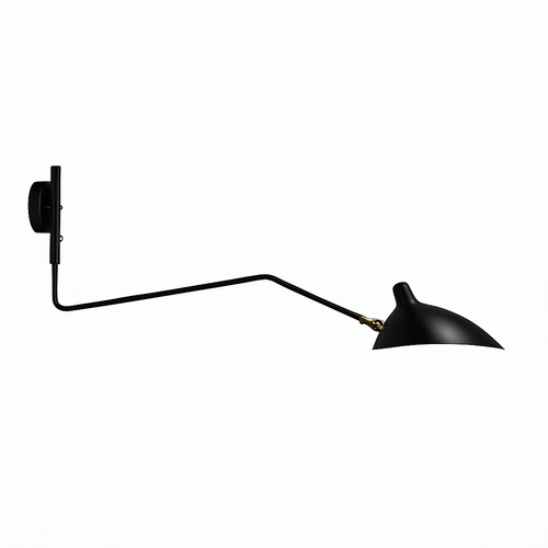 Retro style adjustable LED wall light swing