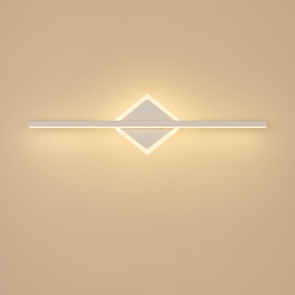 Design LED wall light gold or white Mirror - vue 4 sur 7